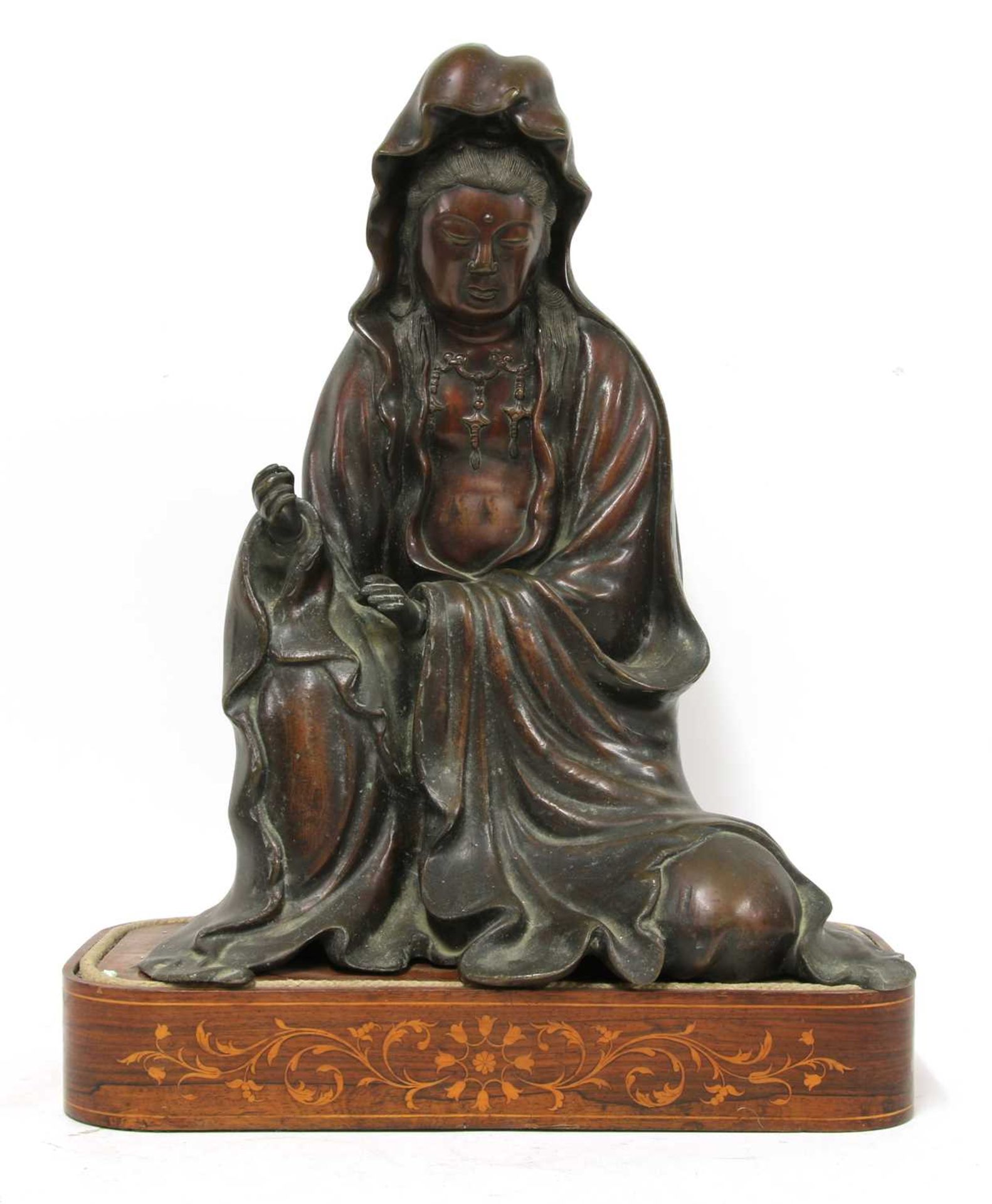 A Japanese bronze Kannon,