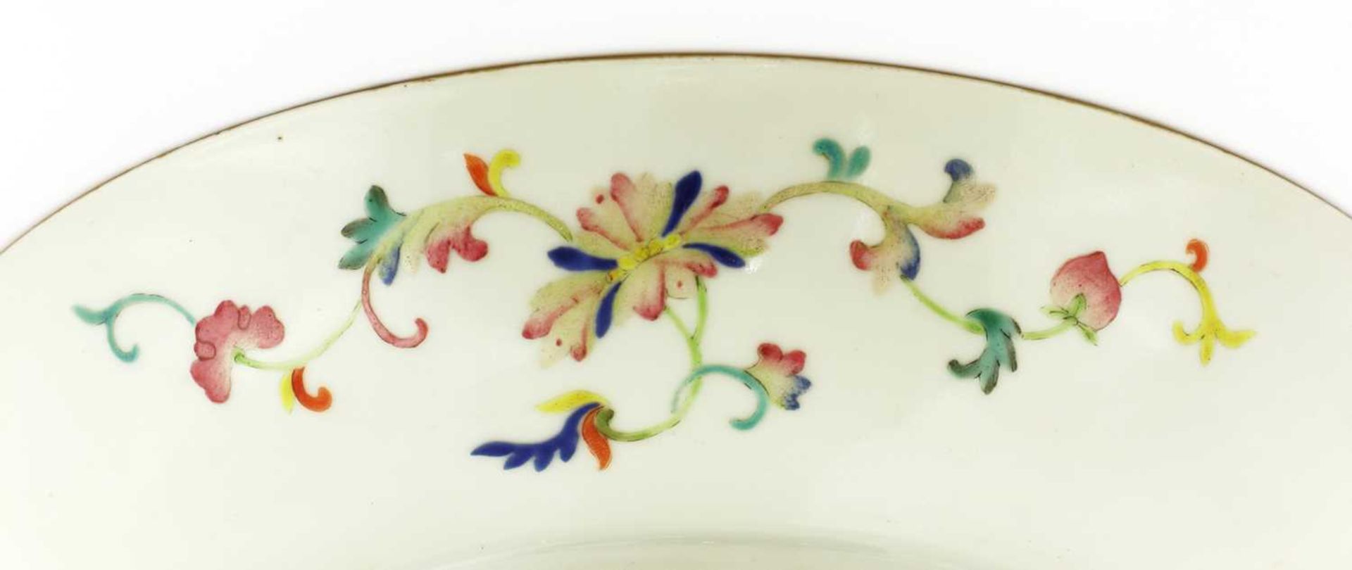 A Chinese famille rose dish, - Image 4 of 4