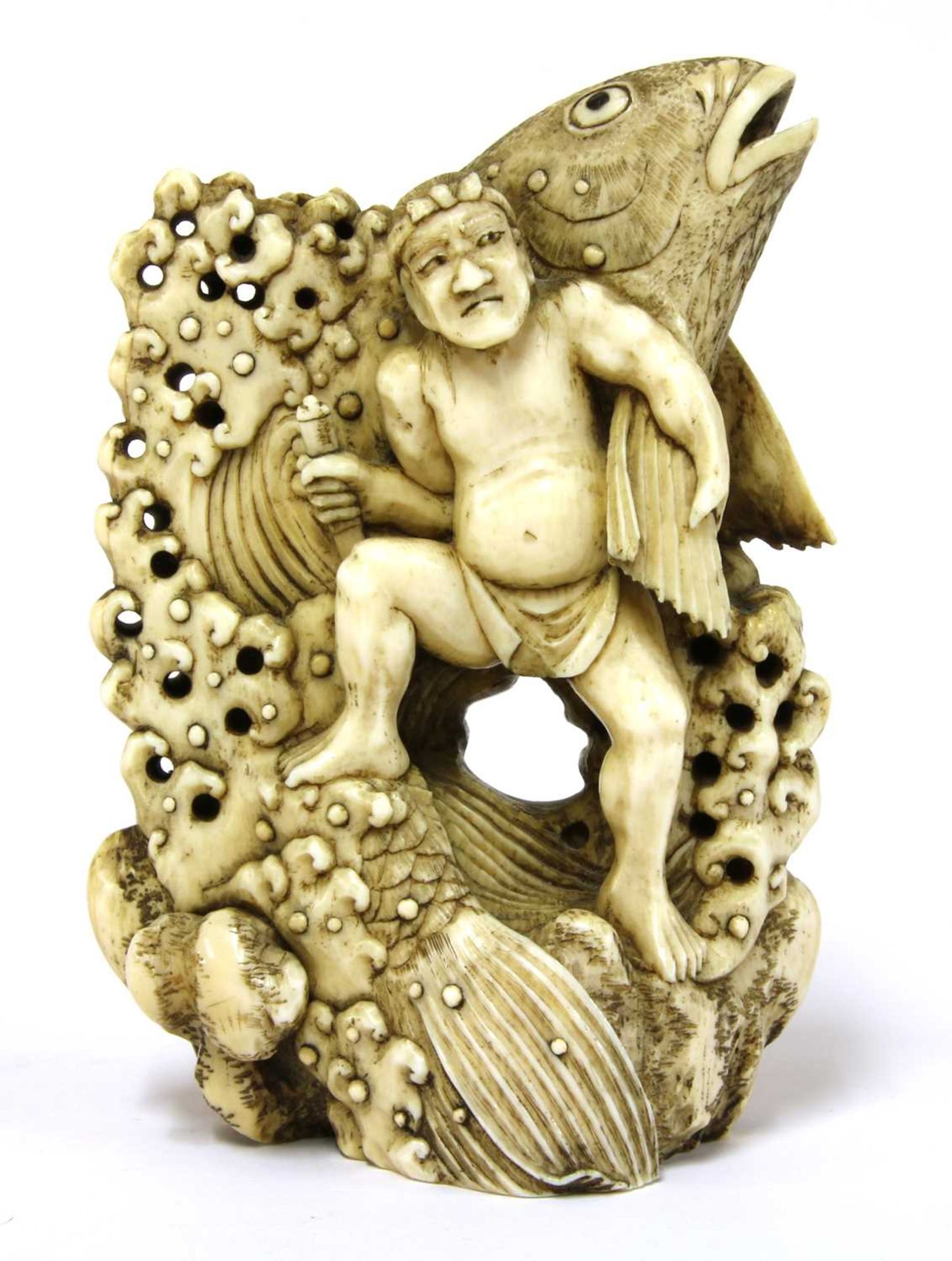 A Japanese ivory okinomo,