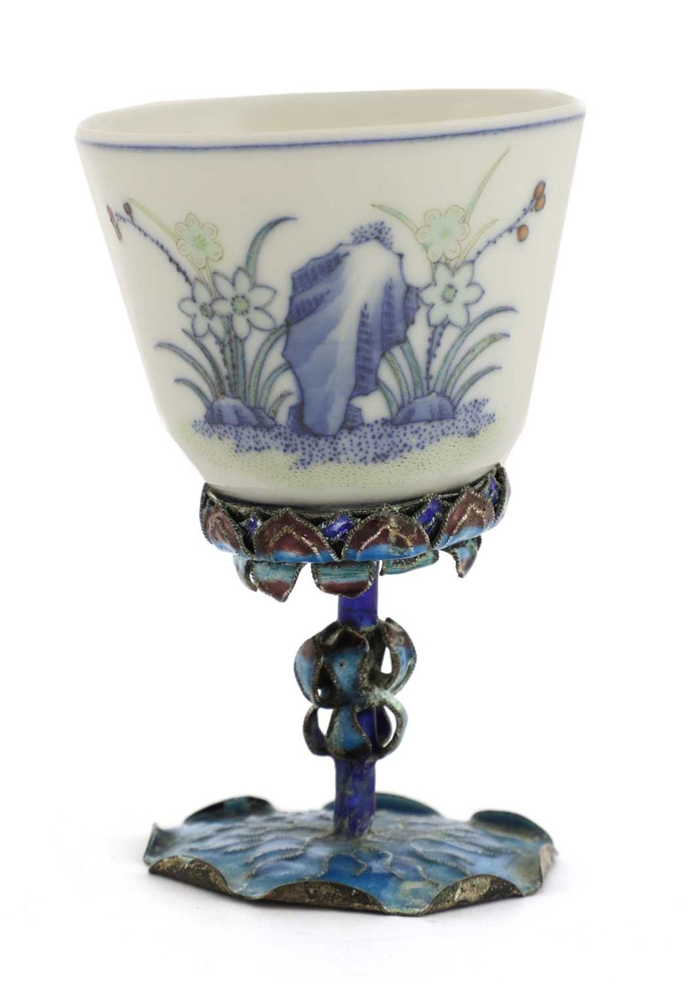 A Chinese doucai 'month cup', - Image 6 of 6