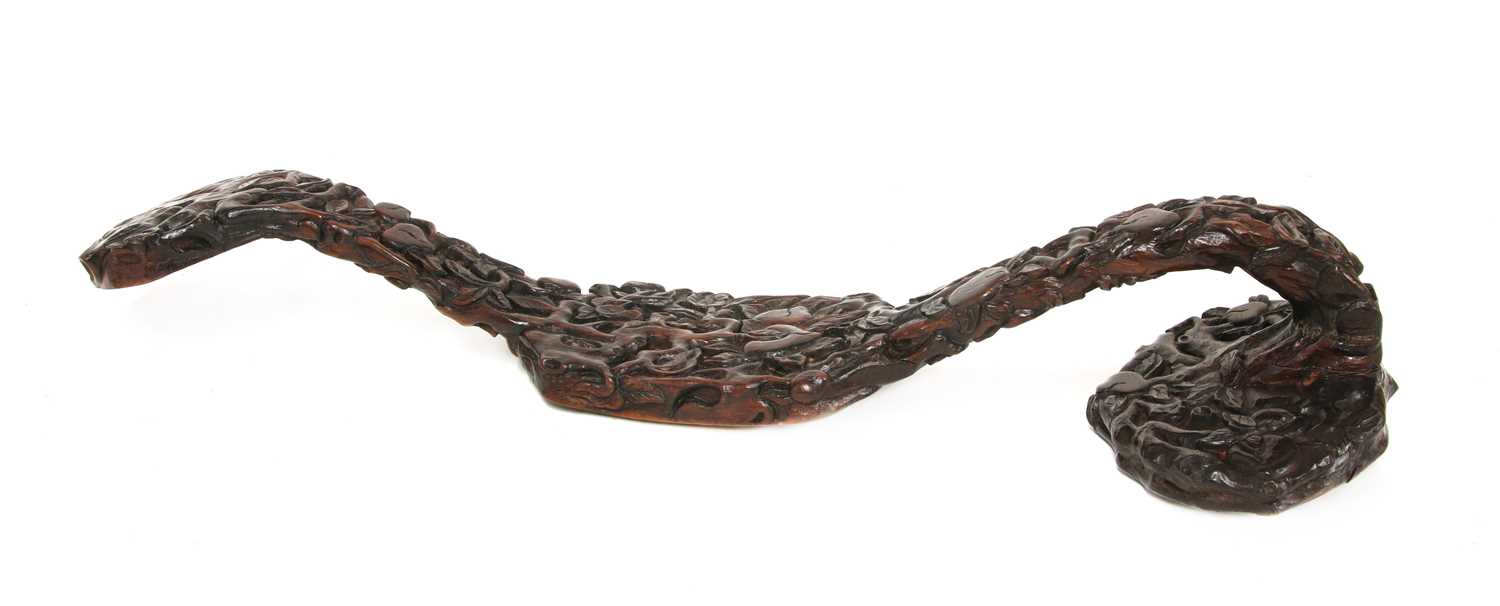 A large Chinese ruyi sceptre, - Image 3 of 3