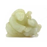 A Chinese jade carving,