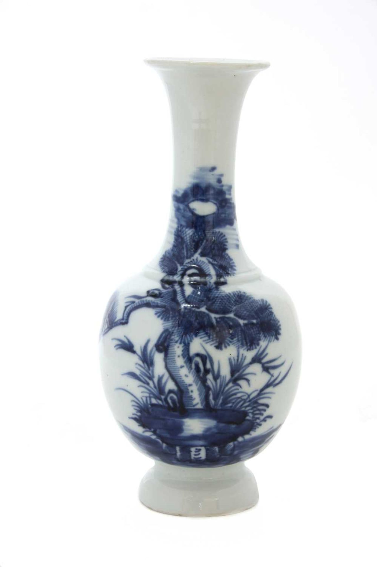 A Chinese blue and white vase,