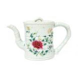 A Chinese famille rose teapot,