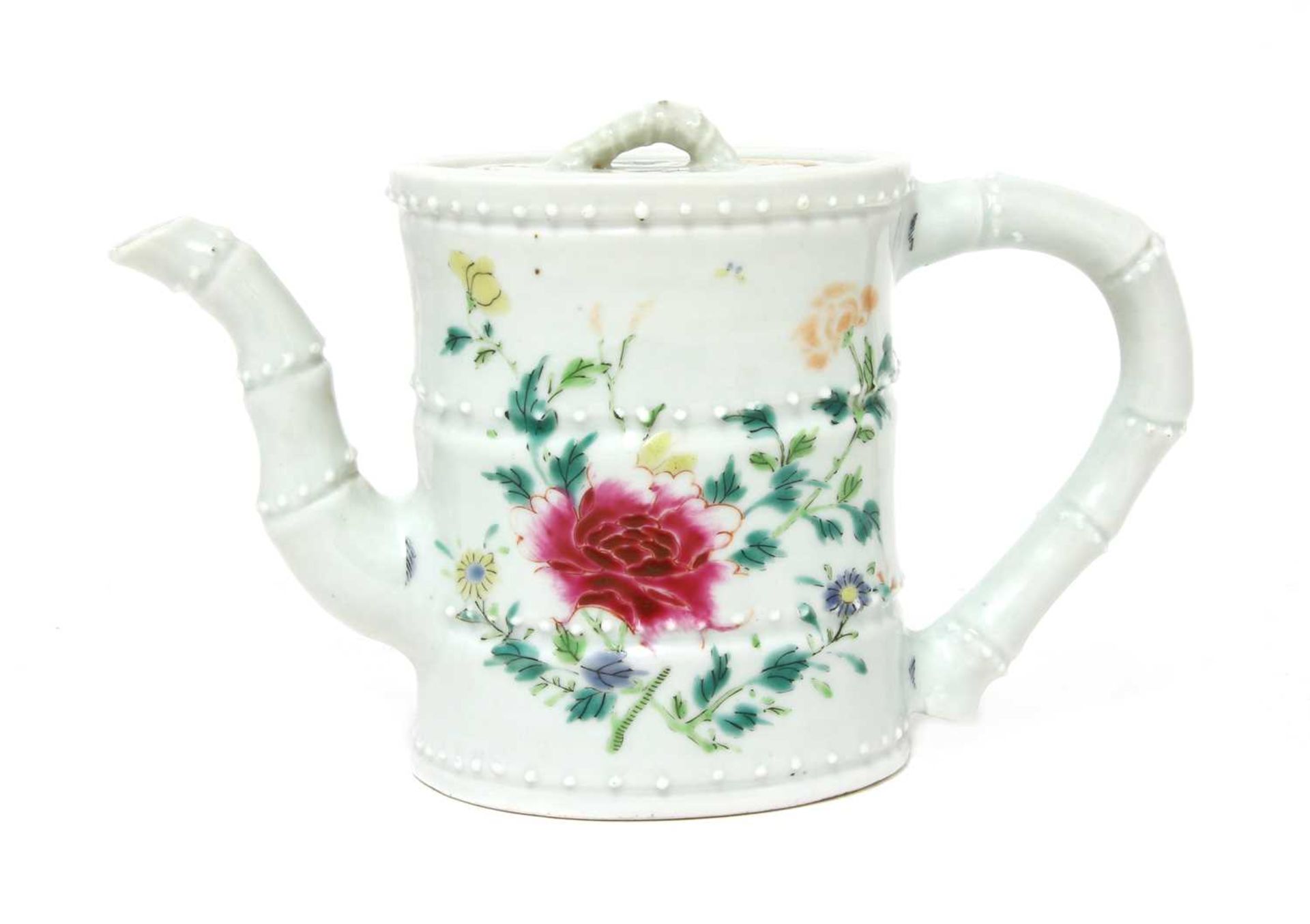 A Chinese famille rose teapot,