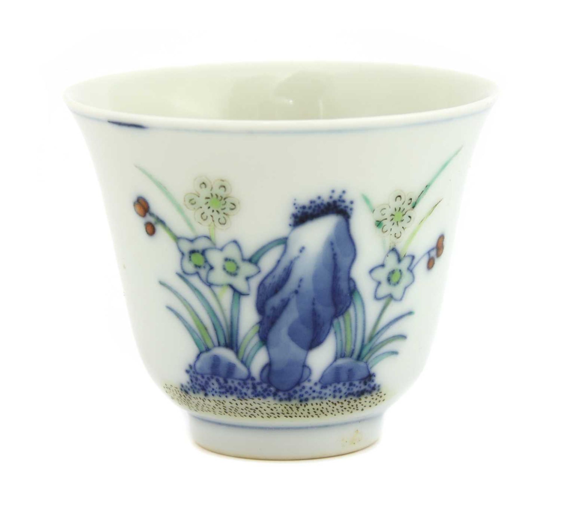 A Chinese doucai 'month cup', - Image 3 of 3