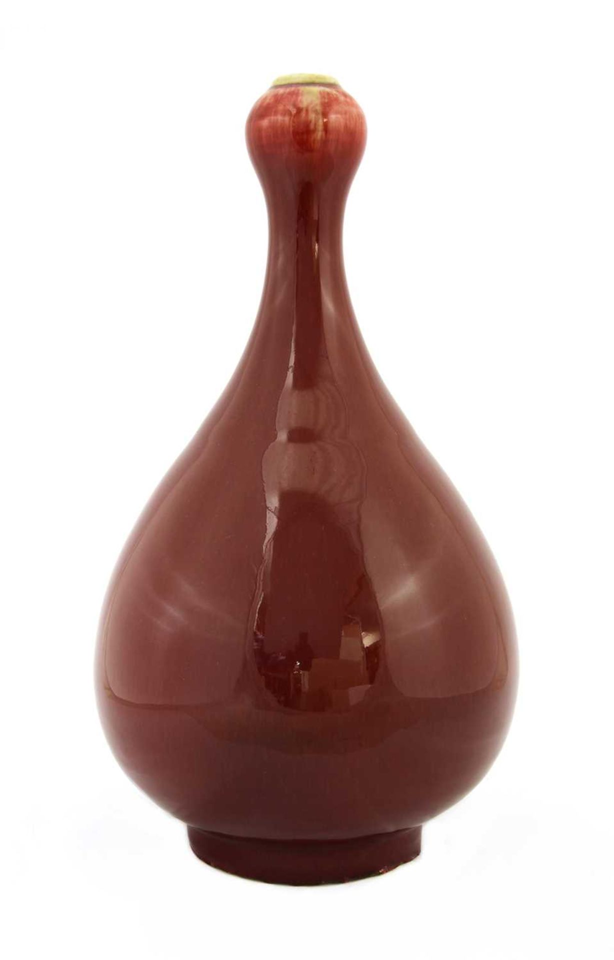 A Chinese red-glazed vase, - Image 3 of 3