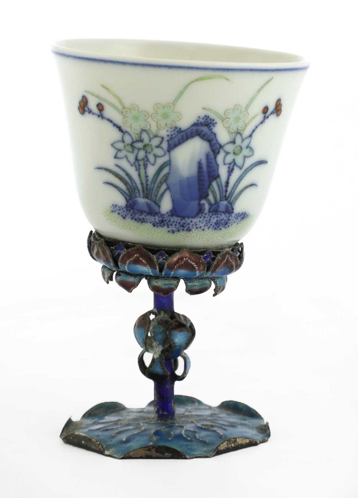 A Chinese doucai 'month cup', - Image 4 of 6
