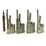 A collection of four Chinese water pipes,