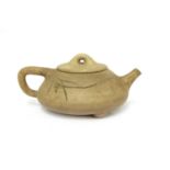 A Chinese zisha teapot and cover,