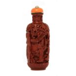 A Chinese lacquered snuff bottle,