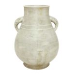 A Chinese unglazed vase,