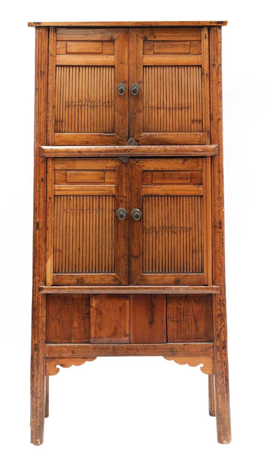 A Chinese bamboo cabinet,