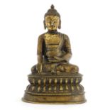 A Tibetan bronze Shakyamuni Buddha,