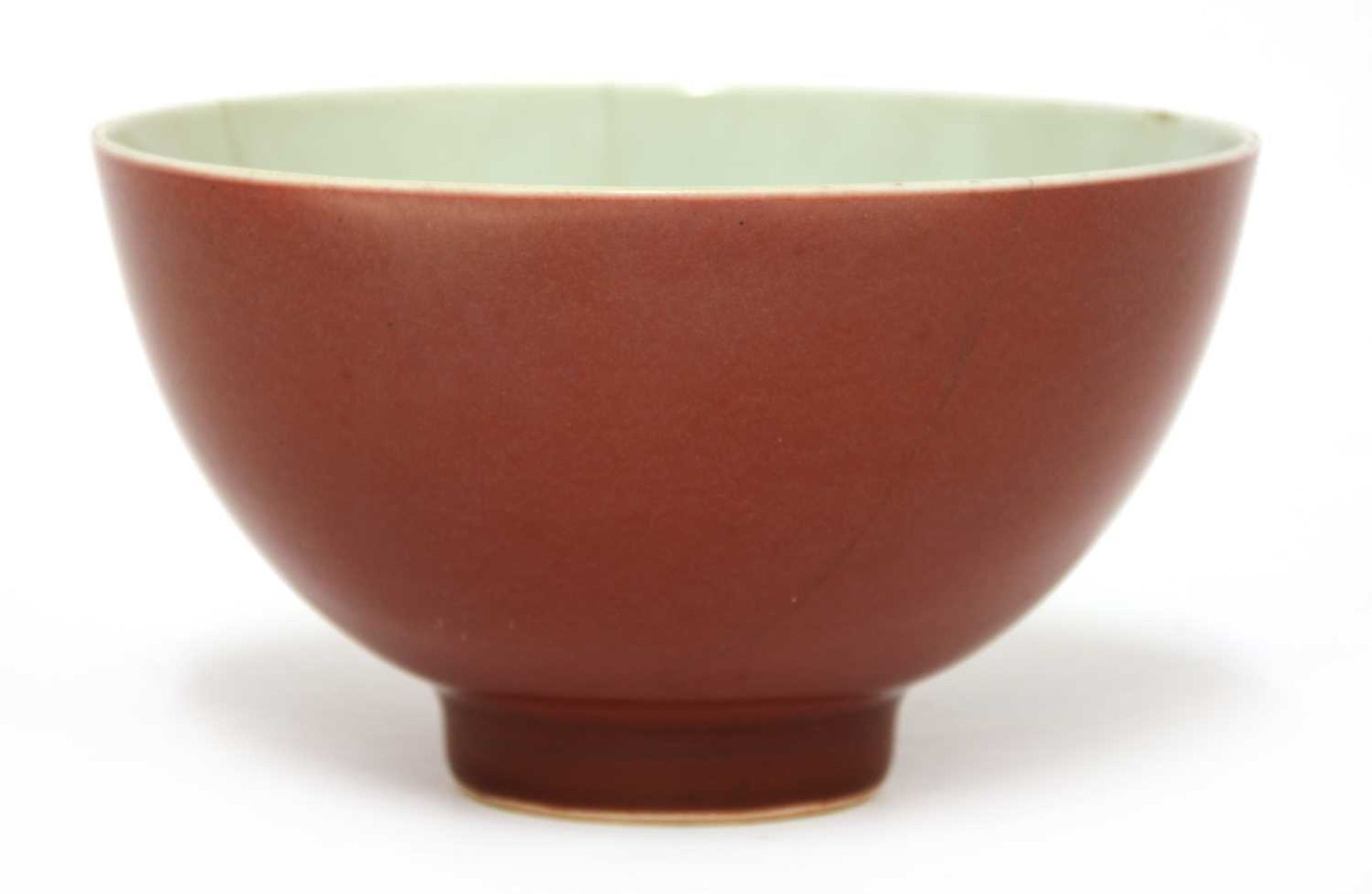 A Chinese copper-red glazed bowl, - Image 4 of 6