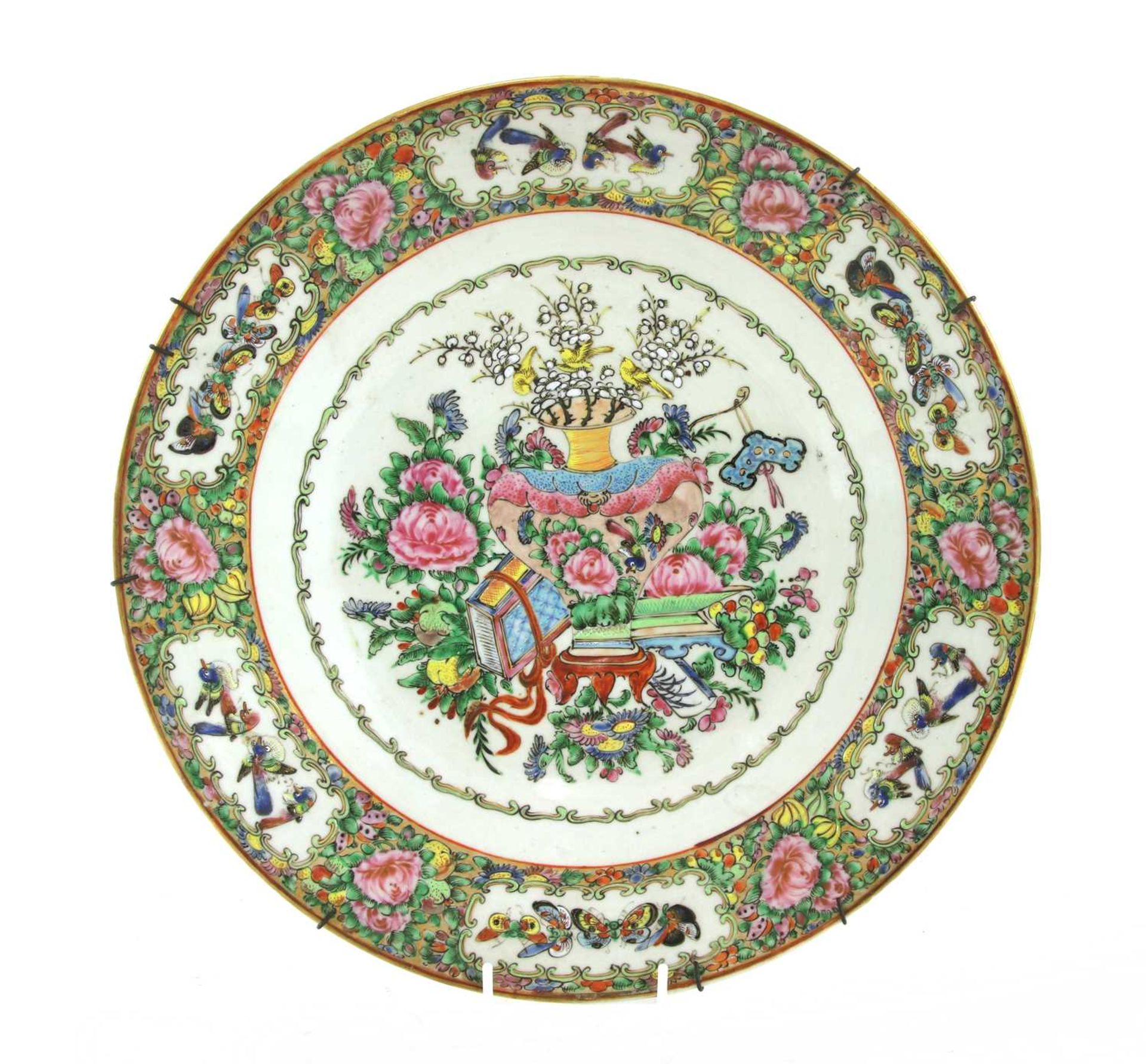 A Chinese Canton enamelled charger,