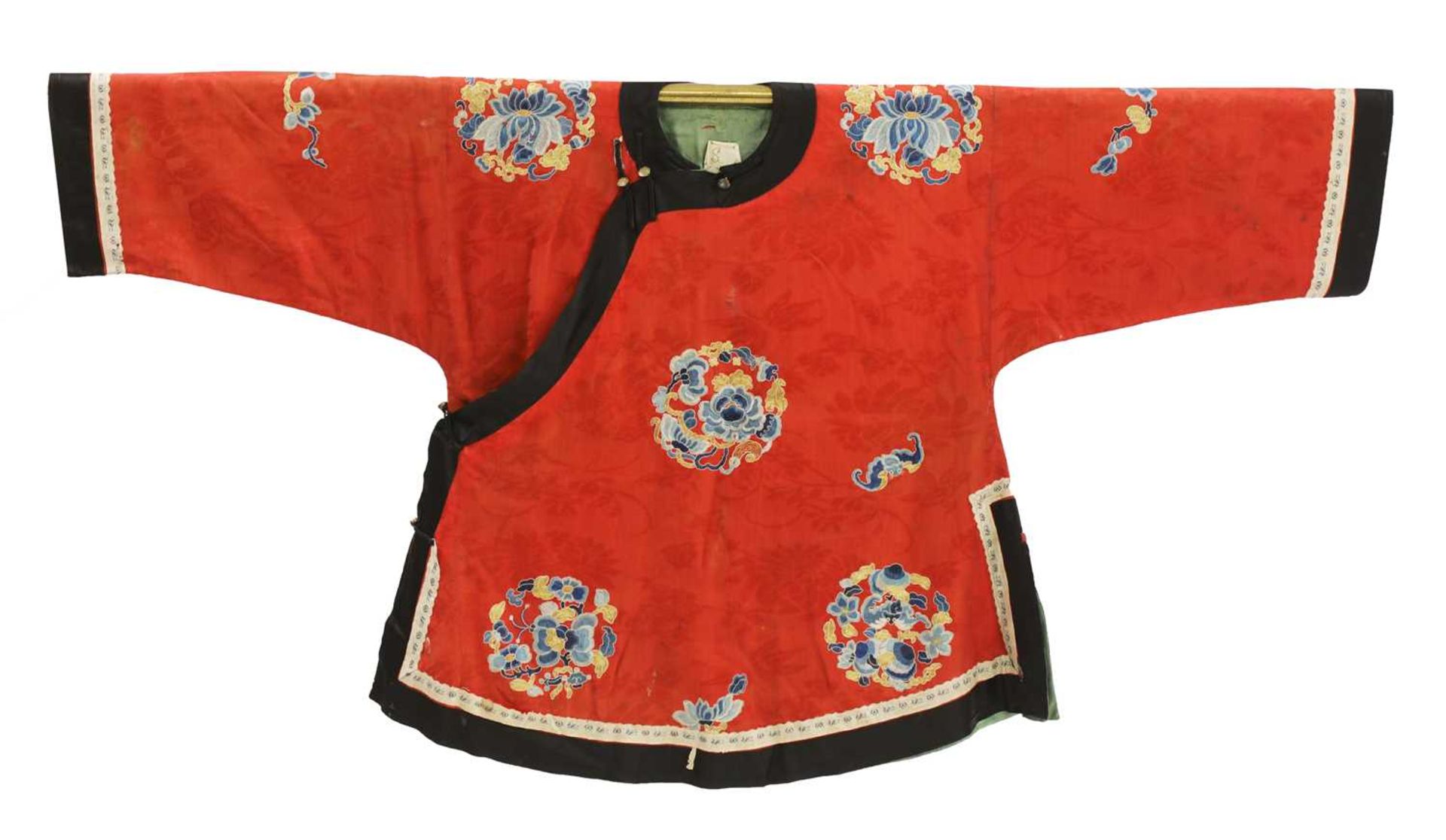 A Chinese embroidered robe,