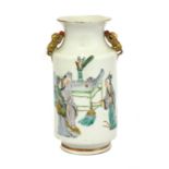 A Chinese famille rose vase,