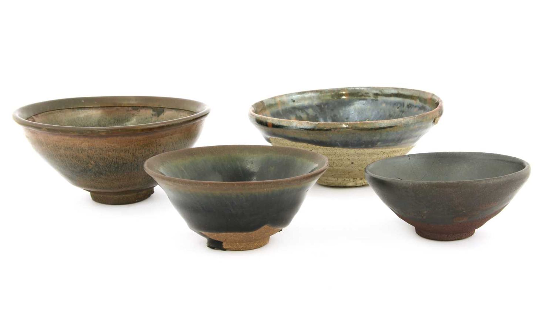 A collection of three Chinese Jian ware tea bowls,