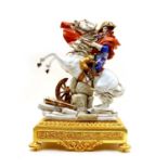 A modern porcelain figure of Napoleon on horseback,