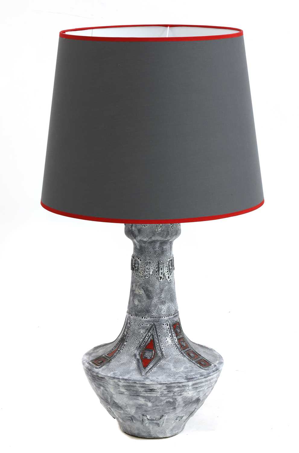 A German studio pottery table lamp,