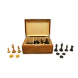 A Staunton style chess set,