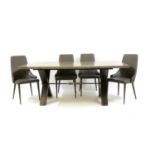 A modern dining table,