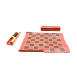 A Jacques patent portable backgammon, chess and draughts board,