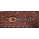 Five Persian design rugs,