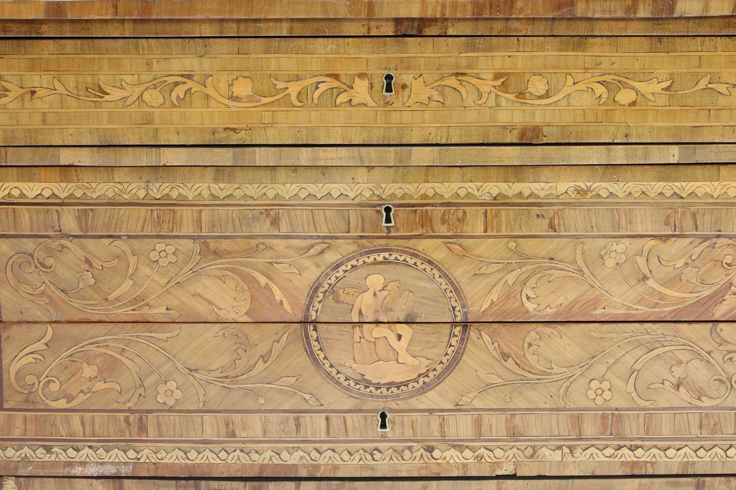 An Italian marquetry-inlaid specimen wood commode, - Image 5 of 6
