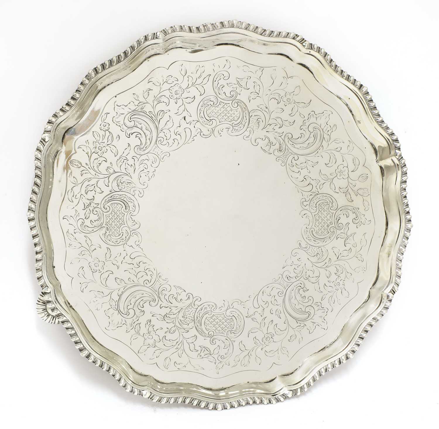 A George III silver salver, - Image 2 of 6