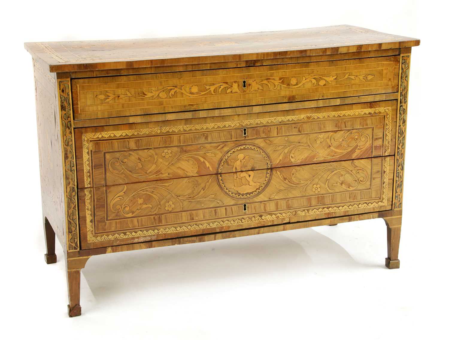 An Italian marquetry-inlaid specimen wood commode, - Image 2 of 6