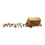 A German wooden Noah's Ark