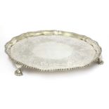 A George III silver salver,