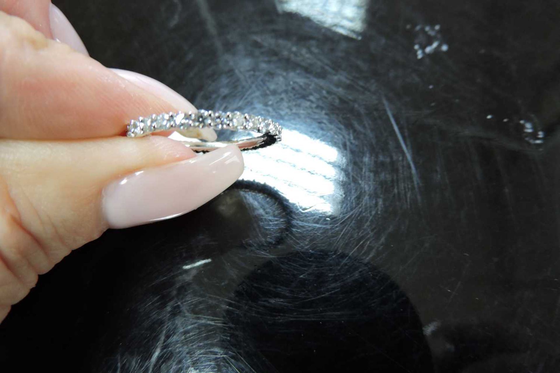 A platinum diamond set full eternity ring, - Image 3 of 4