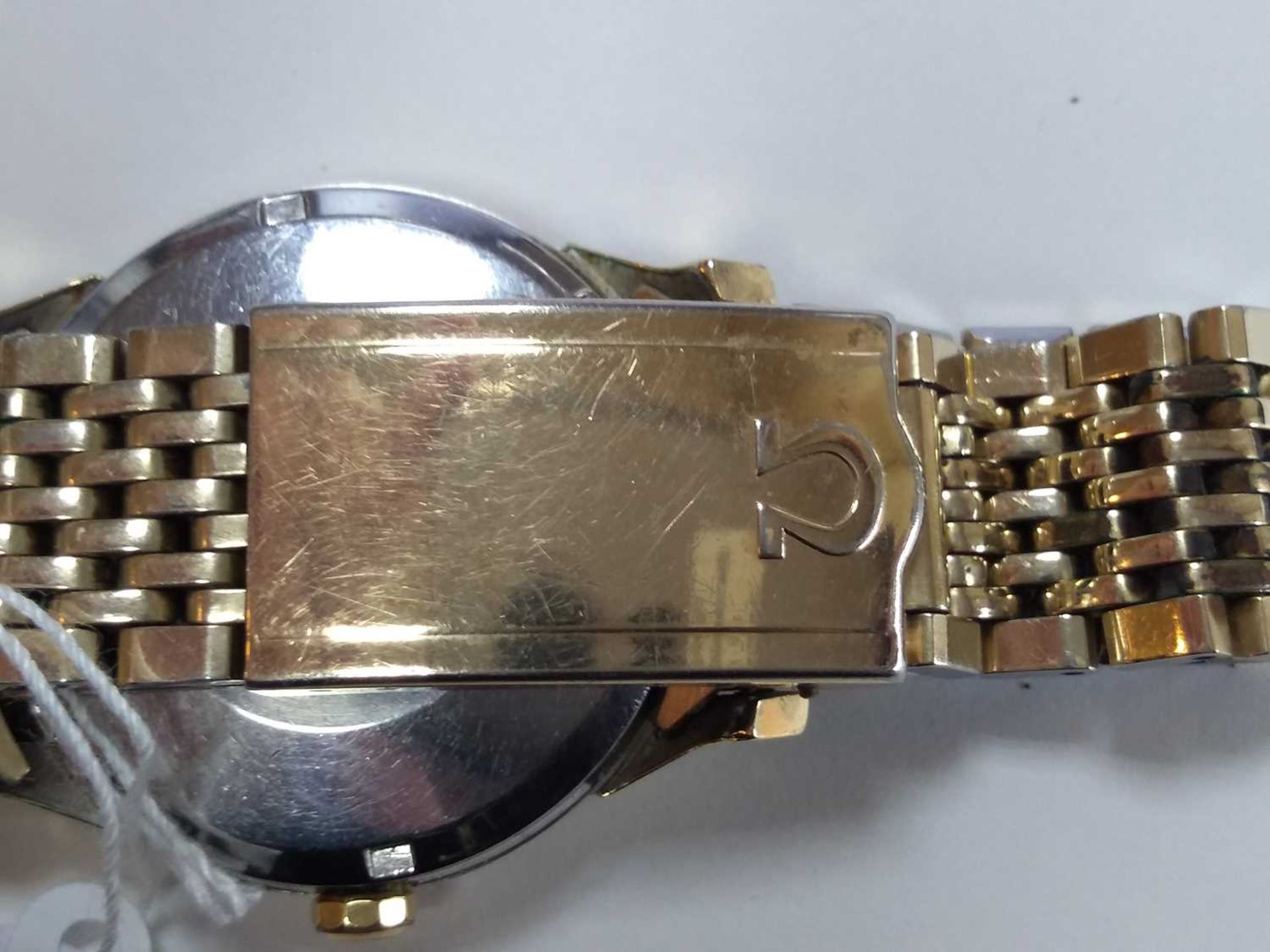 A gentlemen's steel and gold-plated Omega 'Constellation' mechanical bracelet watch, c.1976, - Image 8 of 11