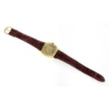 A gentlemen's 18ct gold Patek Philippe mechanical strap watch,