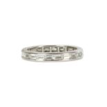 An 18ct white gold diamond set full eternity ring,