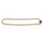 A single row uniform cultured pearl necklace,