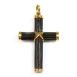 A French gold cross pendant by Lasbleiz-Fournier-Vitiello,