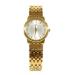 A ladies' 18ct gold Omega 'Prestige' quartz bracelet watch,