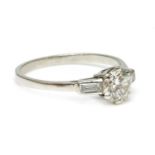 A single stone diamond ring,