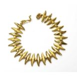 An Asian high carat gold bracelet,