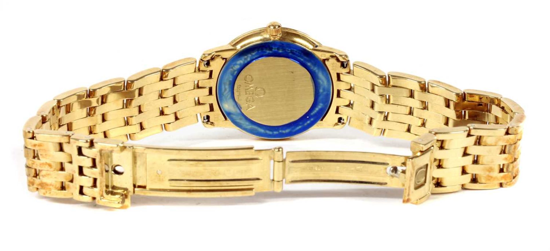 A ladies' 18ct gold Omega 'Prestige' quartz bracelet watch, - Image 2 of 2
