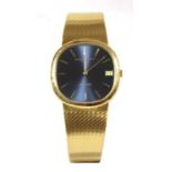 A gentlemen's 18ct gold Audemars Piguet automatic bracelet watch,
