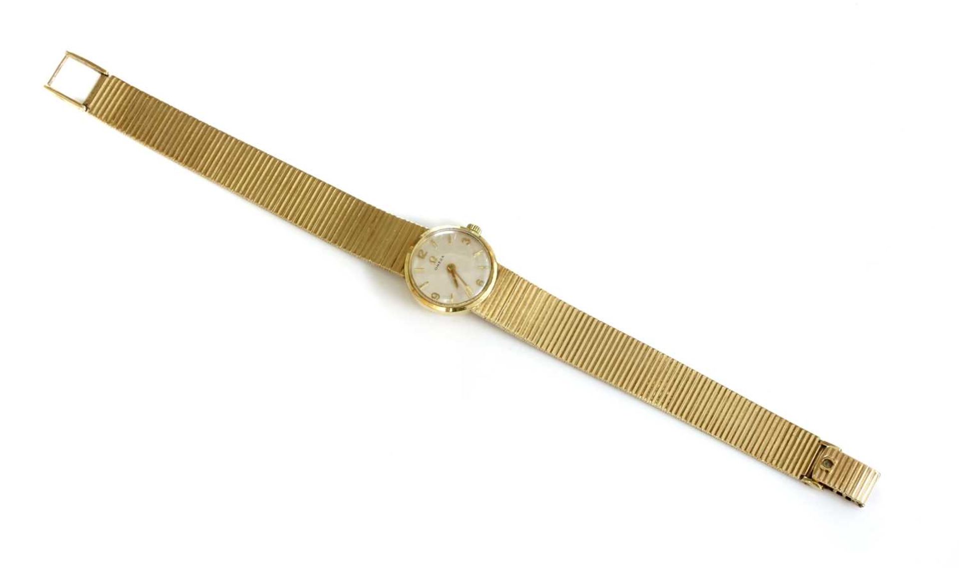 A ladies' 9ct gold Omega mechanical bracelet watch, c.1960,