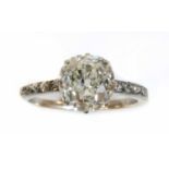 A single stone diamond ring,