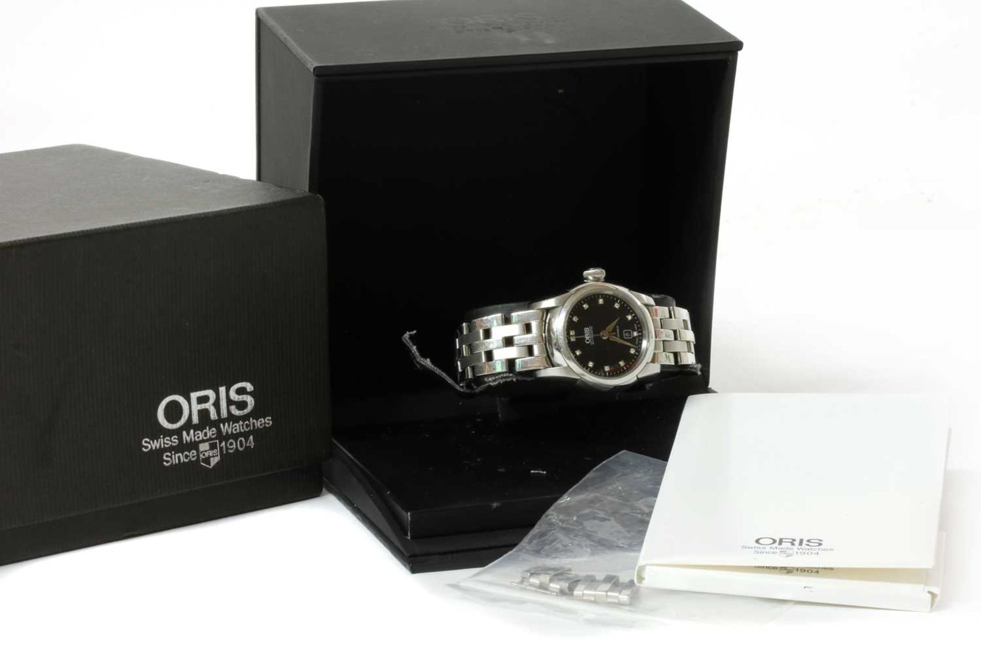A ladies' stainless steel Oris Artelier Lady Date automatic bracelet watch, c.2008, - Image 3 of 3
