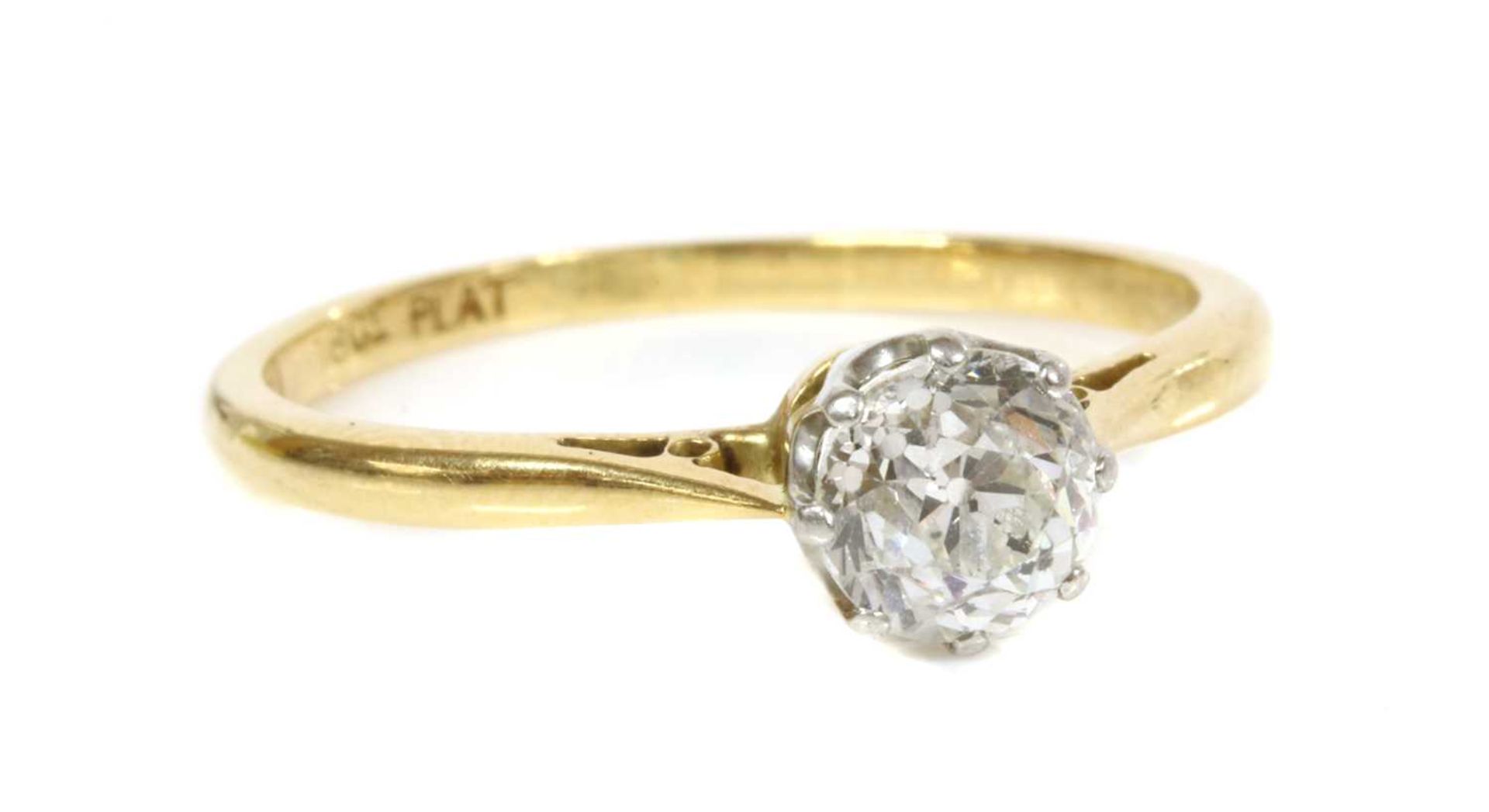 A single stone diamond ring,