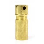 A Continental gold miniature perfume atomiser,